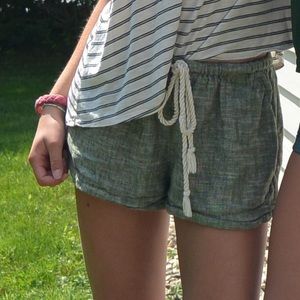 Mossimo green drawstring shorts